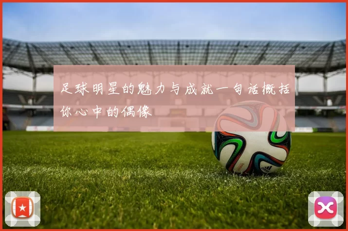 足球明星的魅力与成就一句话概括你心中的偶像